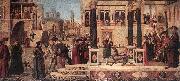CARPACCIO, Vittore The Daughter of of Emperor Gordian is Exorcised by St Triphun dfg oil painting